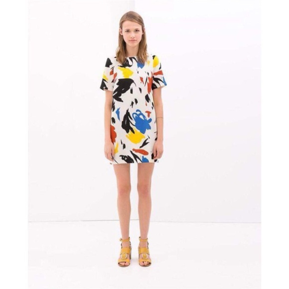 Zara paint splatter dress in Medium